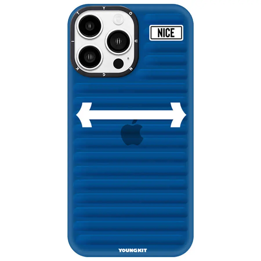iPhone 14 Pro Max Kılıf, Tırtıklı Yüzeyli Darbe Emici Kapak - YoungKit Luggage FireFly