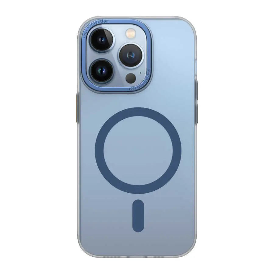 iPhone 14 Pro Max MagSafe Uyumlu Buzlu Sert PC Kapak - Wiwu Frosted Magnetic