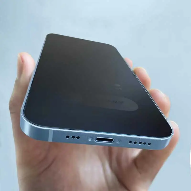 iPhone 14 Pro Gizlilik Filtreli 2.5D Ekran Koruyucu - Wiwu iPrivacy HD