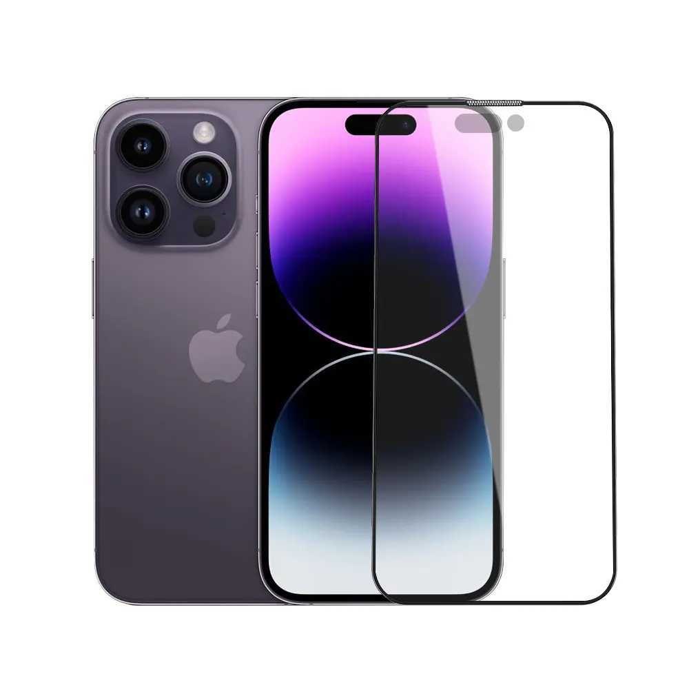 iPhone 14 Pro Mat Temperli Cam Ekran Koruyucu - Wiwu iVista