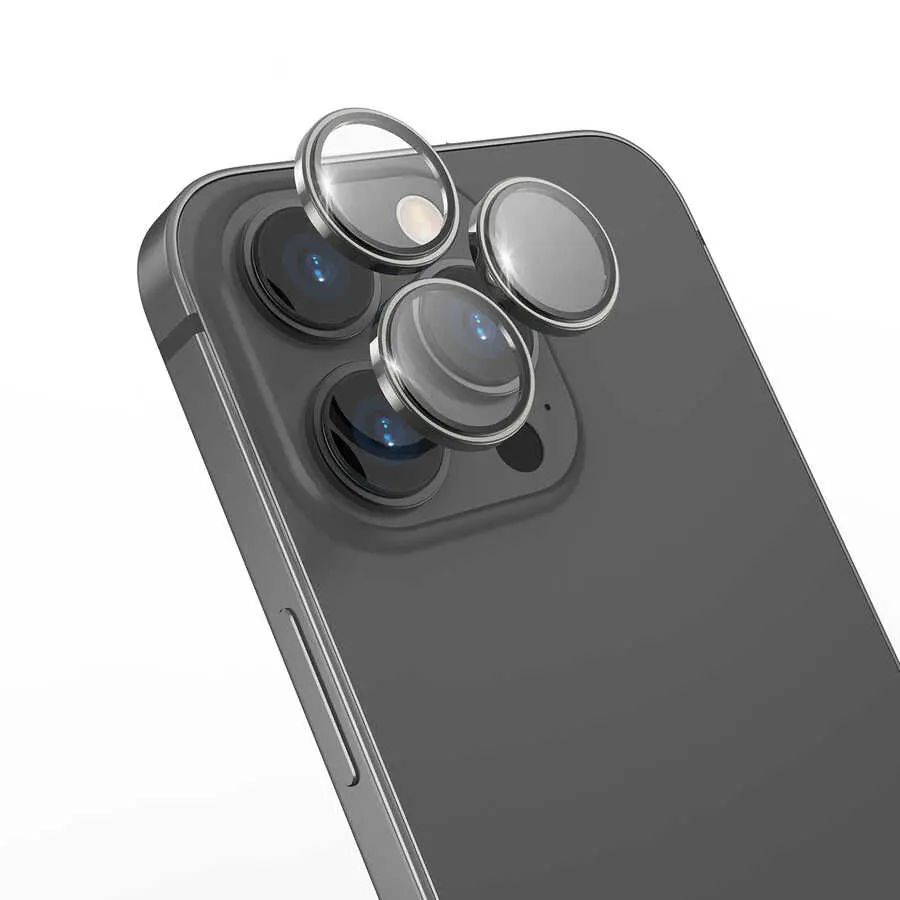 iPhone 14 Pro Metal Kamera Lens Koruyucu - Wiwu Lens Guard