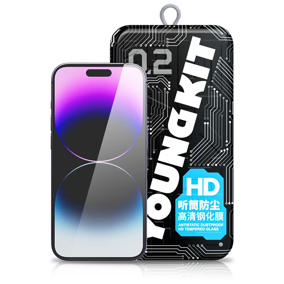 iPhone 14 Pro Cam Ekran Koruyucu, Uygulama Aparatlı - Youngkit