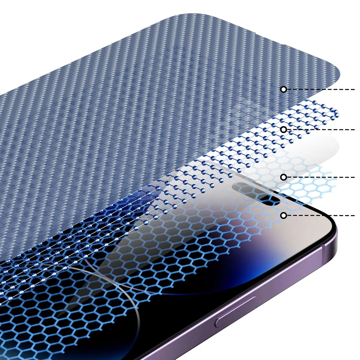 iPhone 14 Pro Cam Ekran Koruyucu, Uygulama Aparatlı - Youngkit