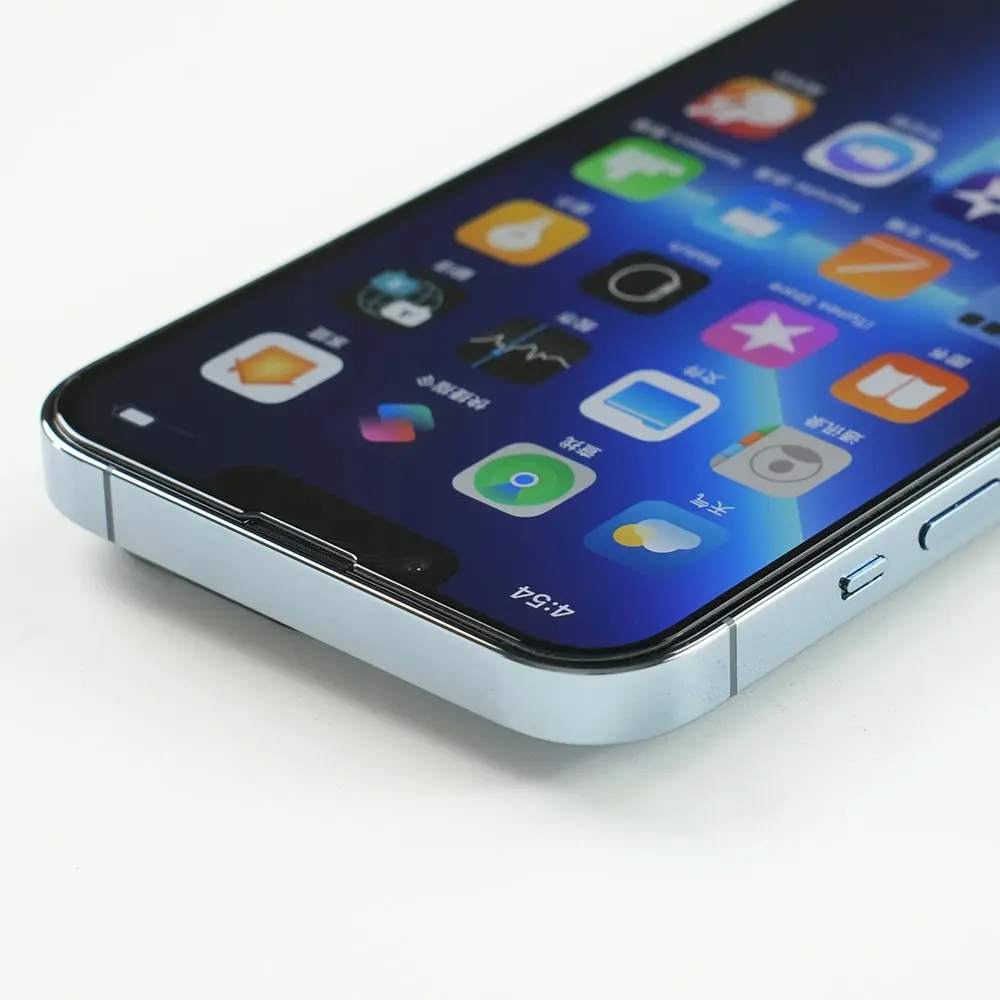 iPhone 14 Pro Hizalama Aparatlı 9H Cam Ekran Koruyucu - Zore Hadid Glass