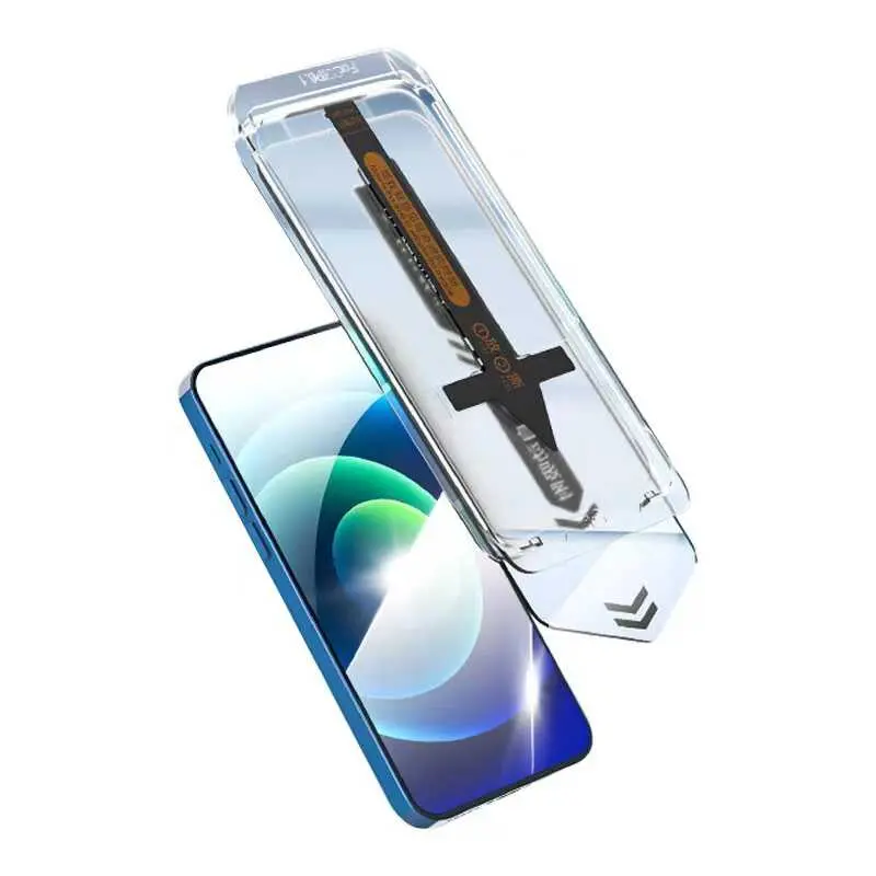 iPhone 15 Temperli Ekran Koruyucu, Uygulama Aparatlı - Zore Süper Fast