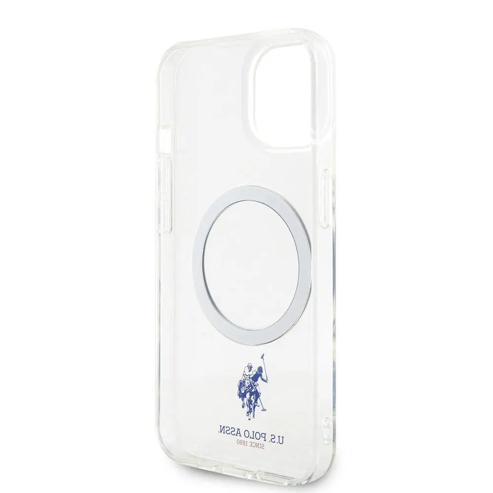 iPhone 15 MagSafe Uyumlu Şeffaf Kılıf - U.S. Polo Assn. Lisanslı