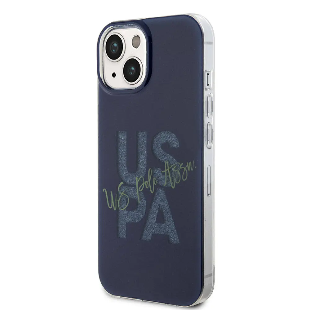 iPhone 15 Simli Parlak Alfabe Tasarım Kılıf - U.S. Polo Assn. Lisanslı