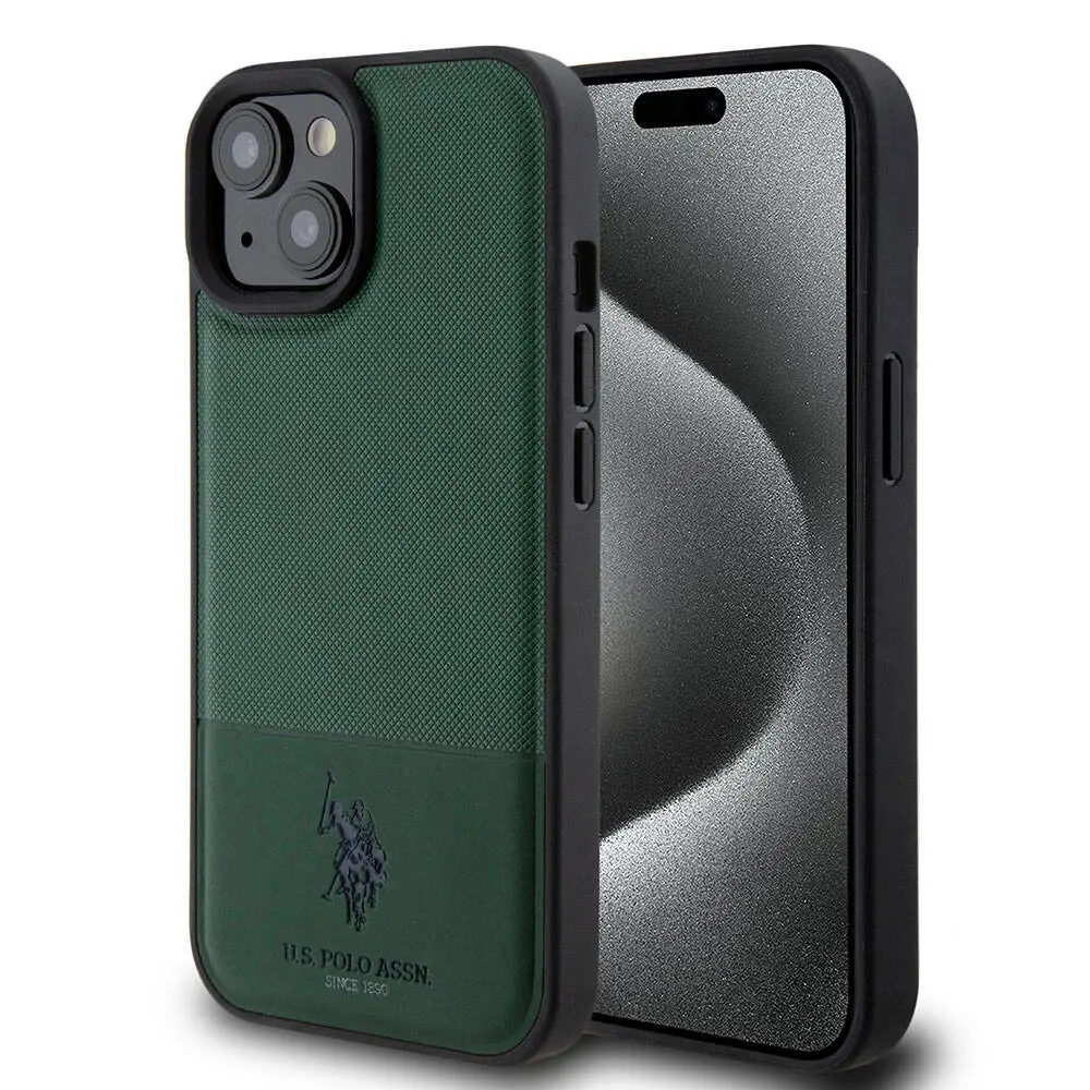 iPhone 15 Uyumlu Lisanslı Suni Deri Kılıf - U.S. Polo Assn.