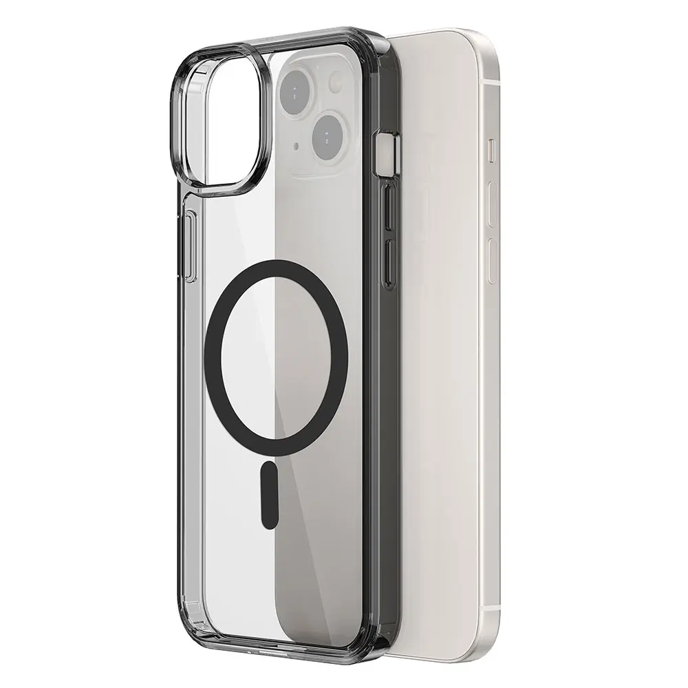 iPhone 15 Manyetik Şeffaf Sert PC Kılıf - Wiwu Magnetic Crystal