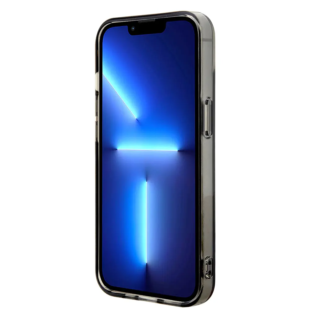 iPhone 15 Yarı Transparan M Dizayn Çizgili Kılıf - BMW Lisanslı
