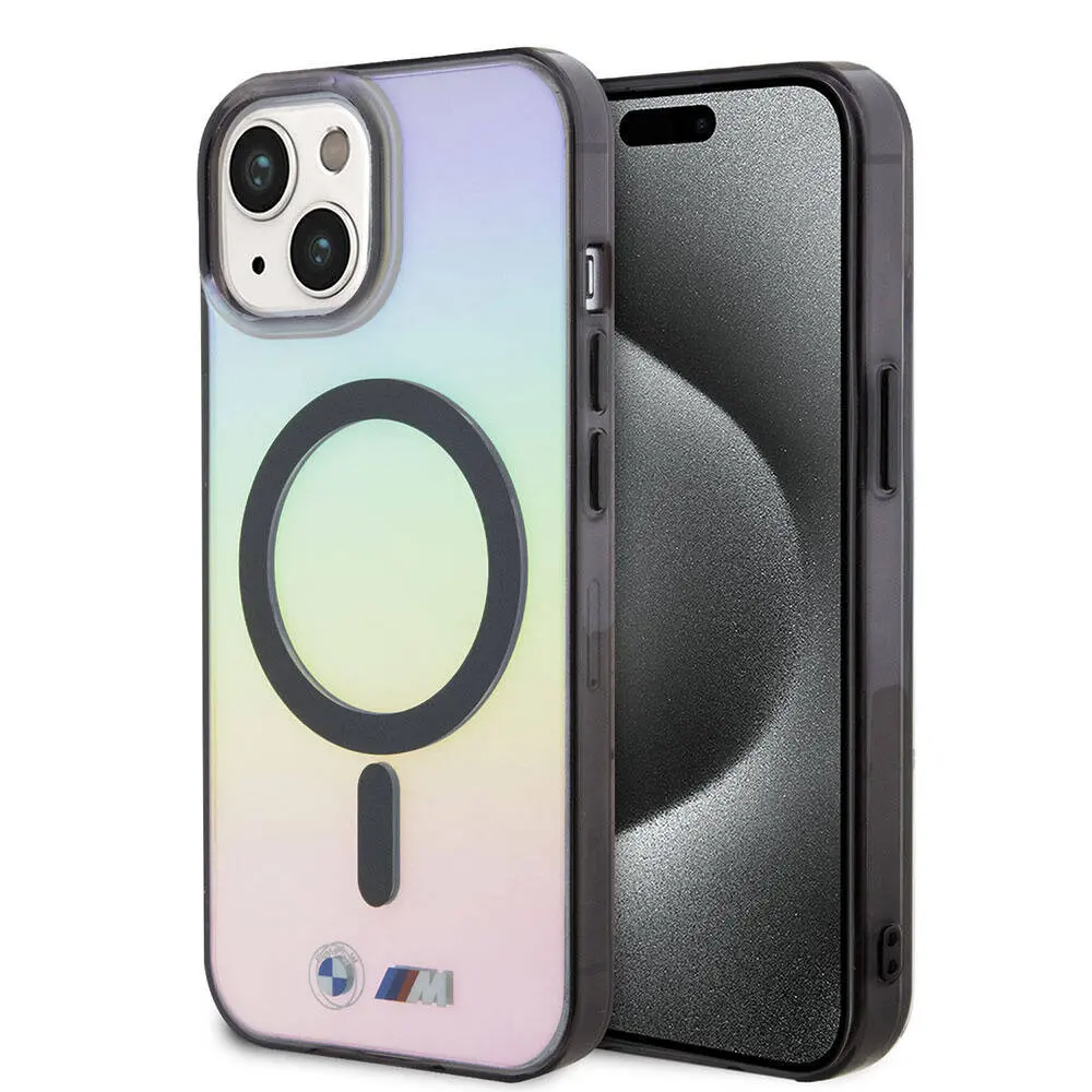 iPhone 15 MagSafe Uyumlu Şeffaf Kılıf - BMW Iridescent Lisanslı