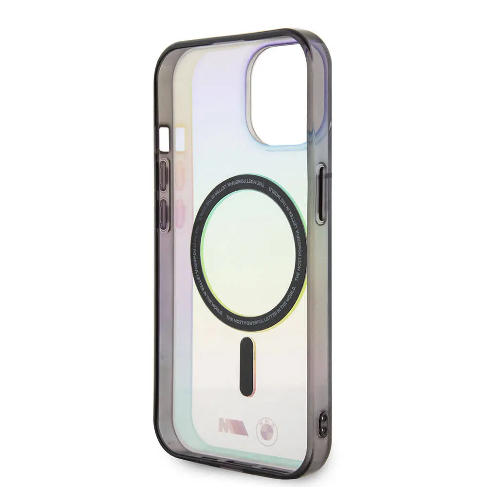 iPhone 15 MagSafe Uyumlu Şeffaf Kılıf - BMW Iridescent Lisanslı