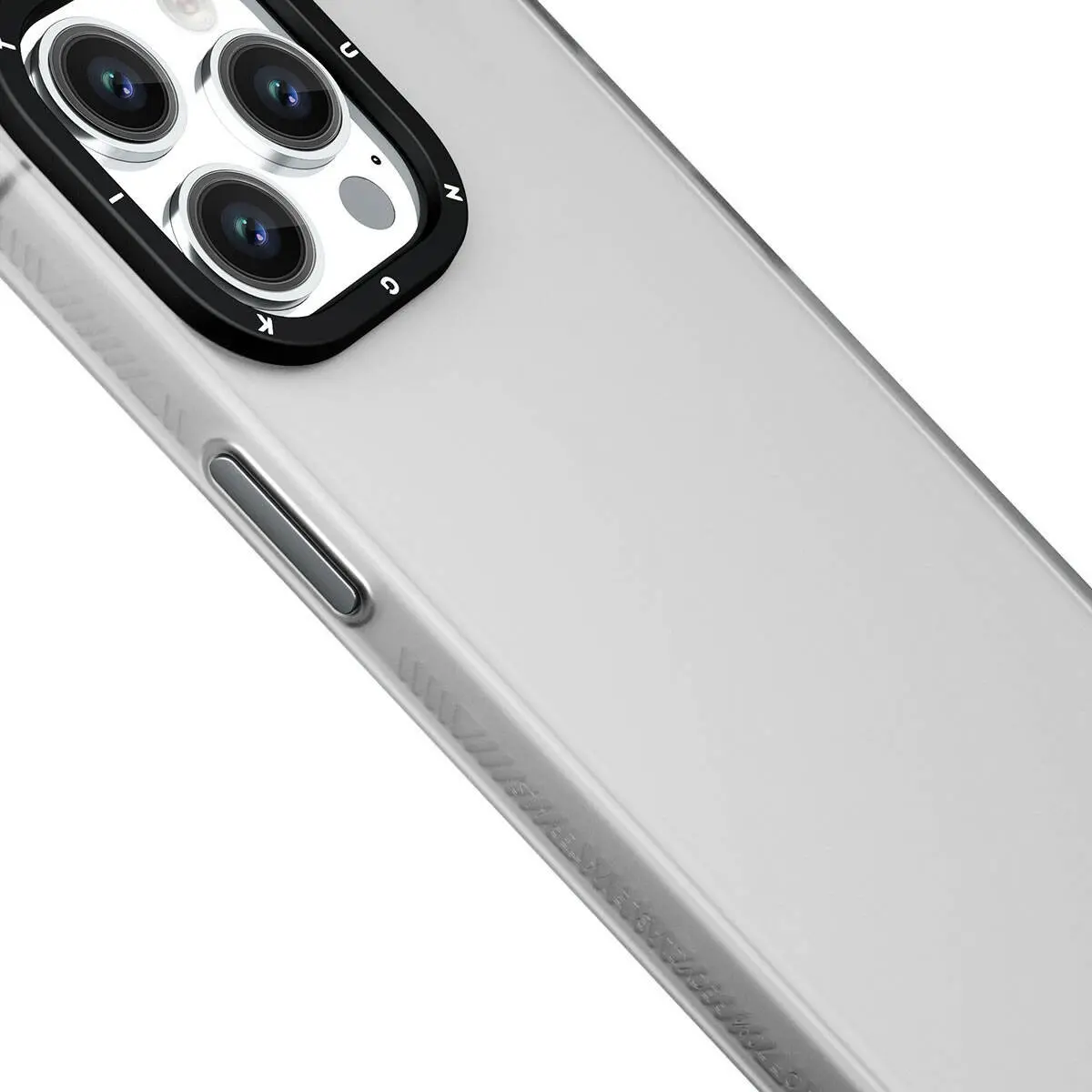 iPhone 15 Şeffaf Buzlu Mat Kılıf - Youngkit Hidden Sand Serisi