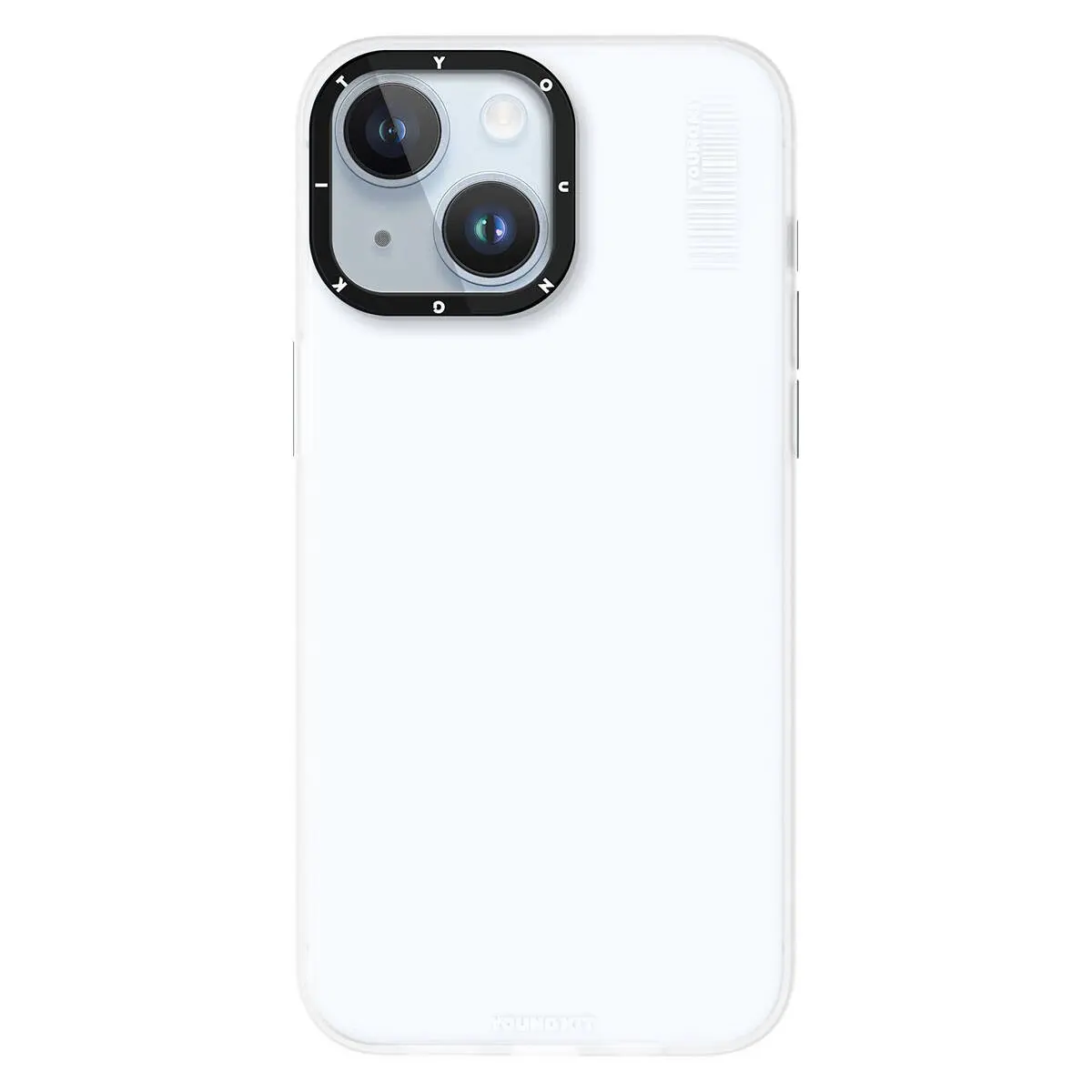 iPhone 15 Şeffaf Buzlu Mat Kılıf - Youngkit Hidden Sand Serisi