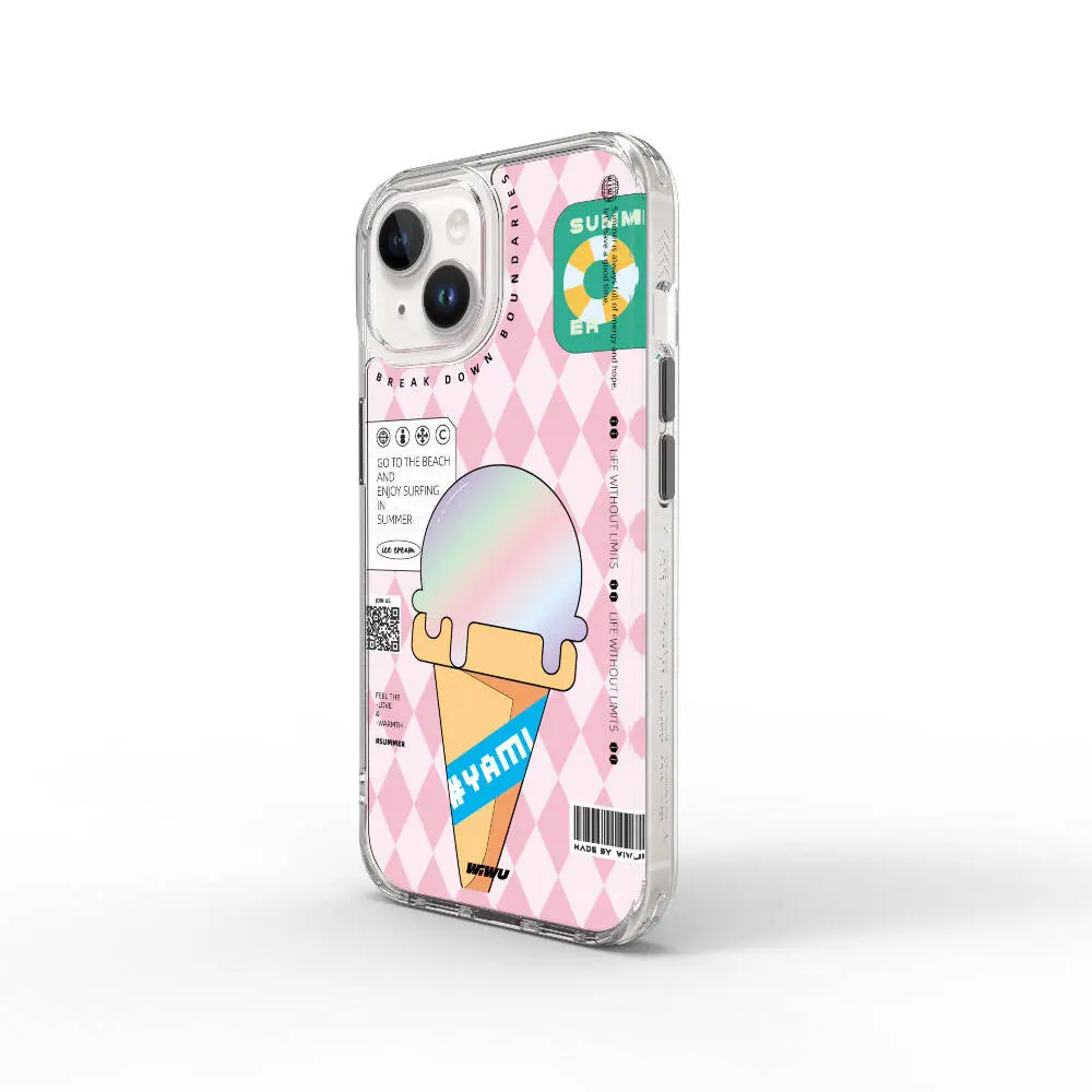 iPhone 15 Çift Katman Desenli Kılıf - Wiwu Summer Serisi