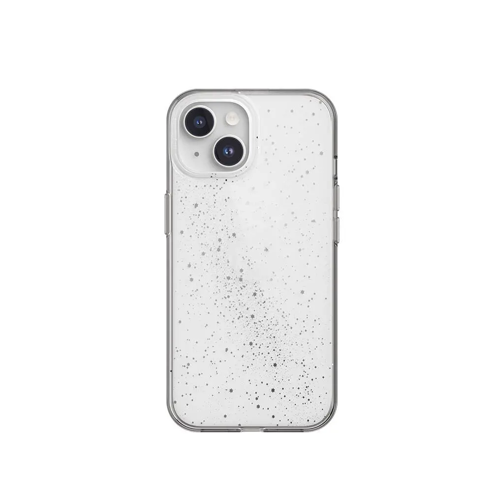 iPhone 15 Çift Katmanlı IMD Baskılı Şeffaf Kılıf - Switcheasy Cosmos Starlight