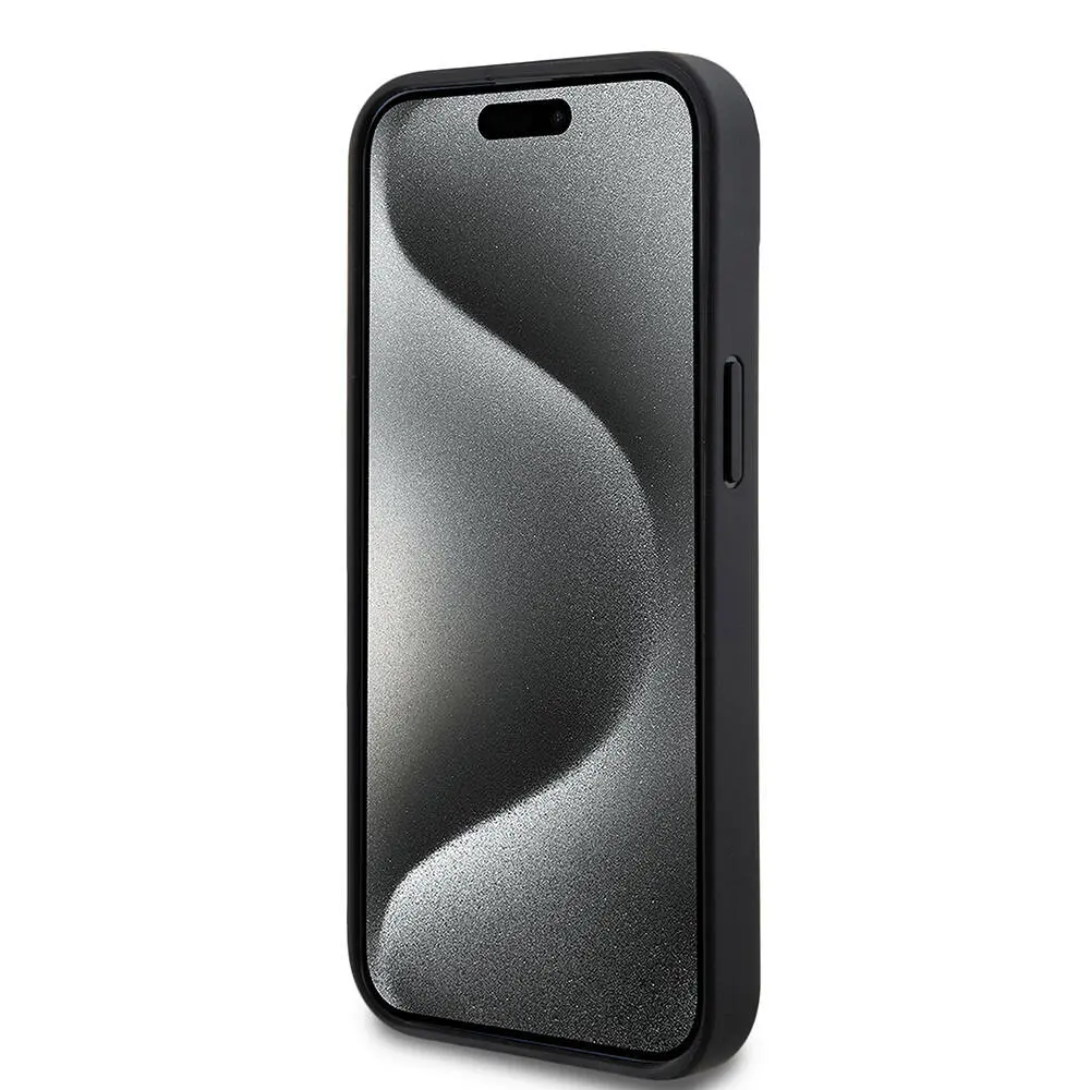 iPhone 15 Kabartmalı Desenli Kılıf - DKNY Lisanslı