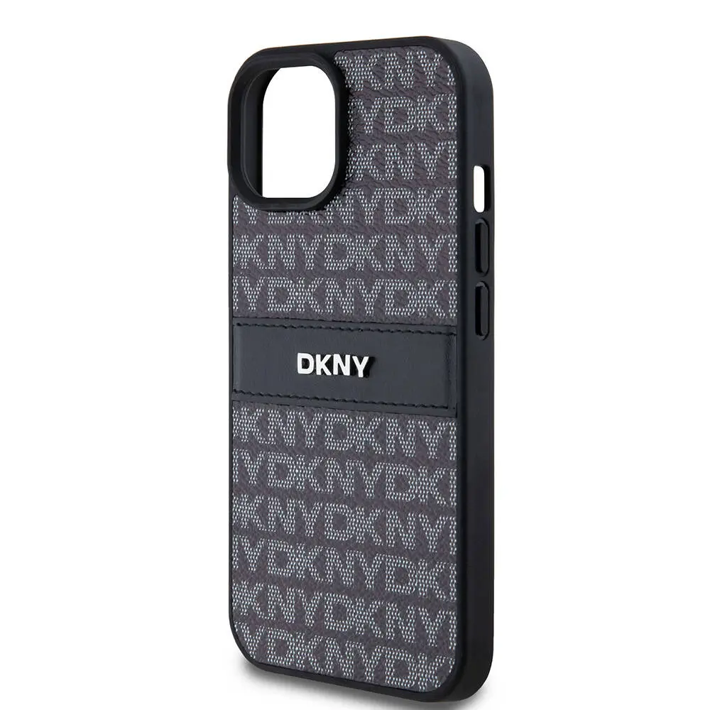 iPhone 15 Kabartmalı Desenli Kılıf - DKNY Lisanslı