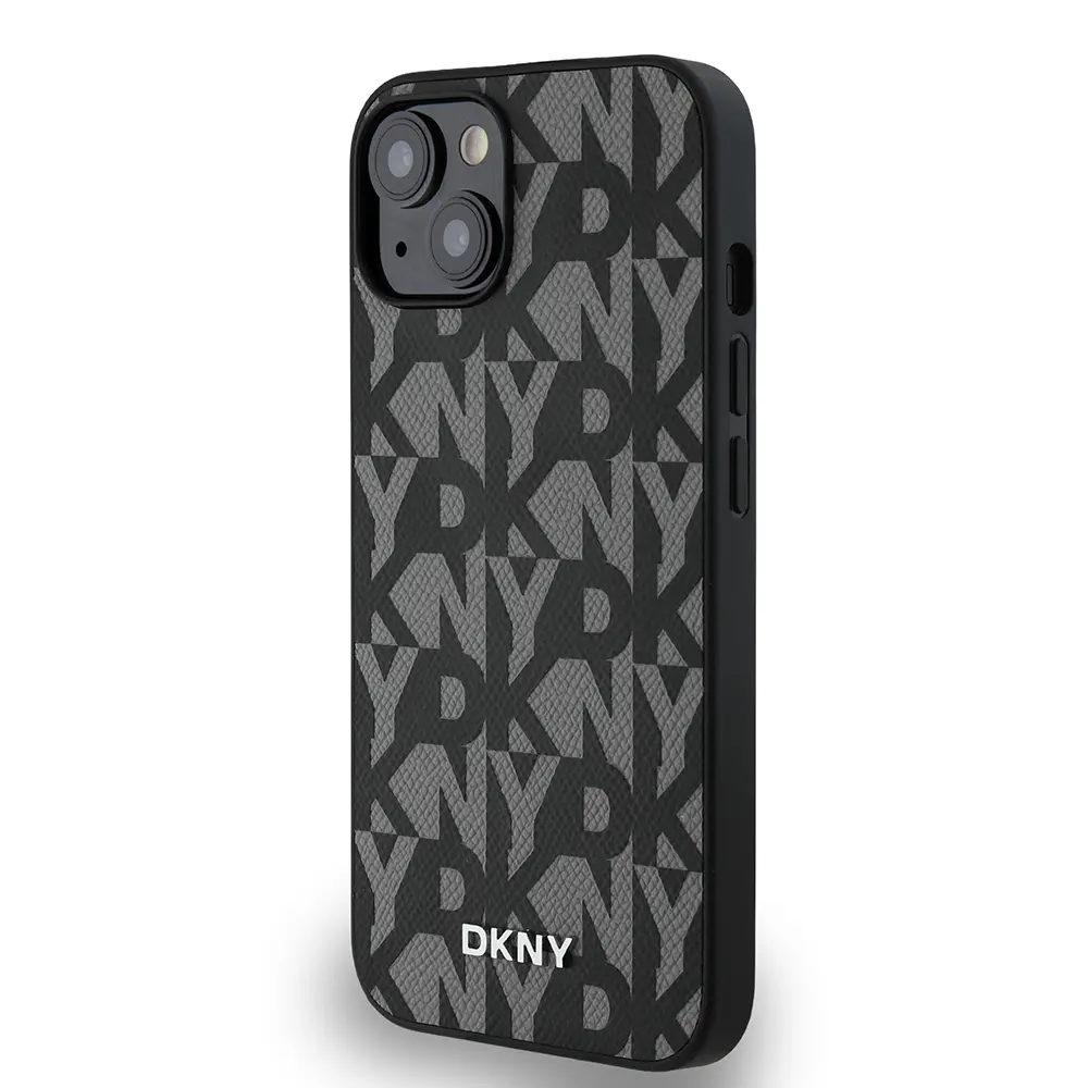 iPhone 15 MagSafe Uyumlu 3D Grid Desenli Kılıf - DKNY Lisanslı
