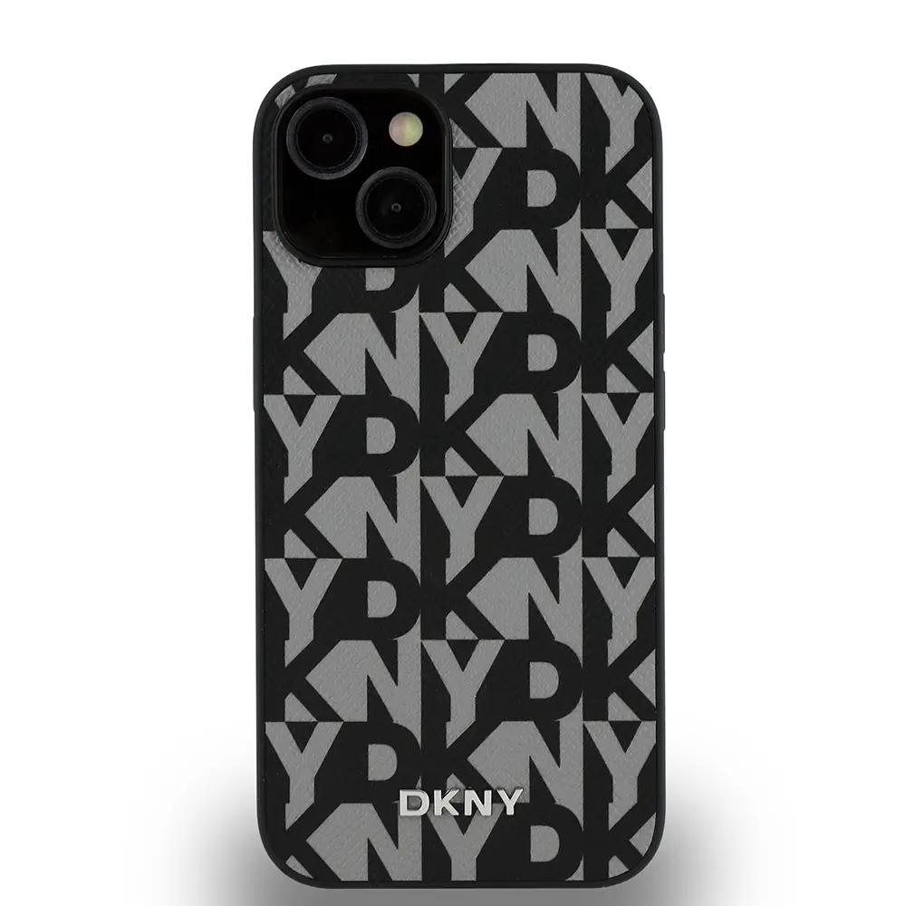iPhone 15 MagSafe Uyumlu 3D Grid Desenli Kılıf - DKNY Lisanslı