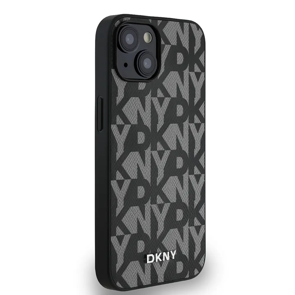 iPhone 15 MagSafe Uyumlu 3D Grid Desenli Kılıf - DKNY Lisanslı