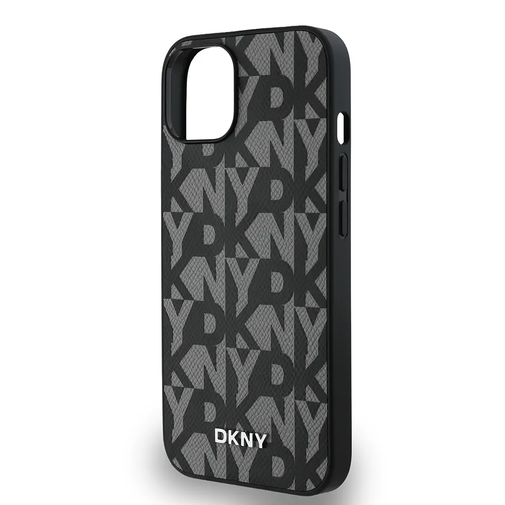 iPhone 15 MagSafe Uyumlu 3D Grid Desenli Kılıf - DKNY Lisanslı