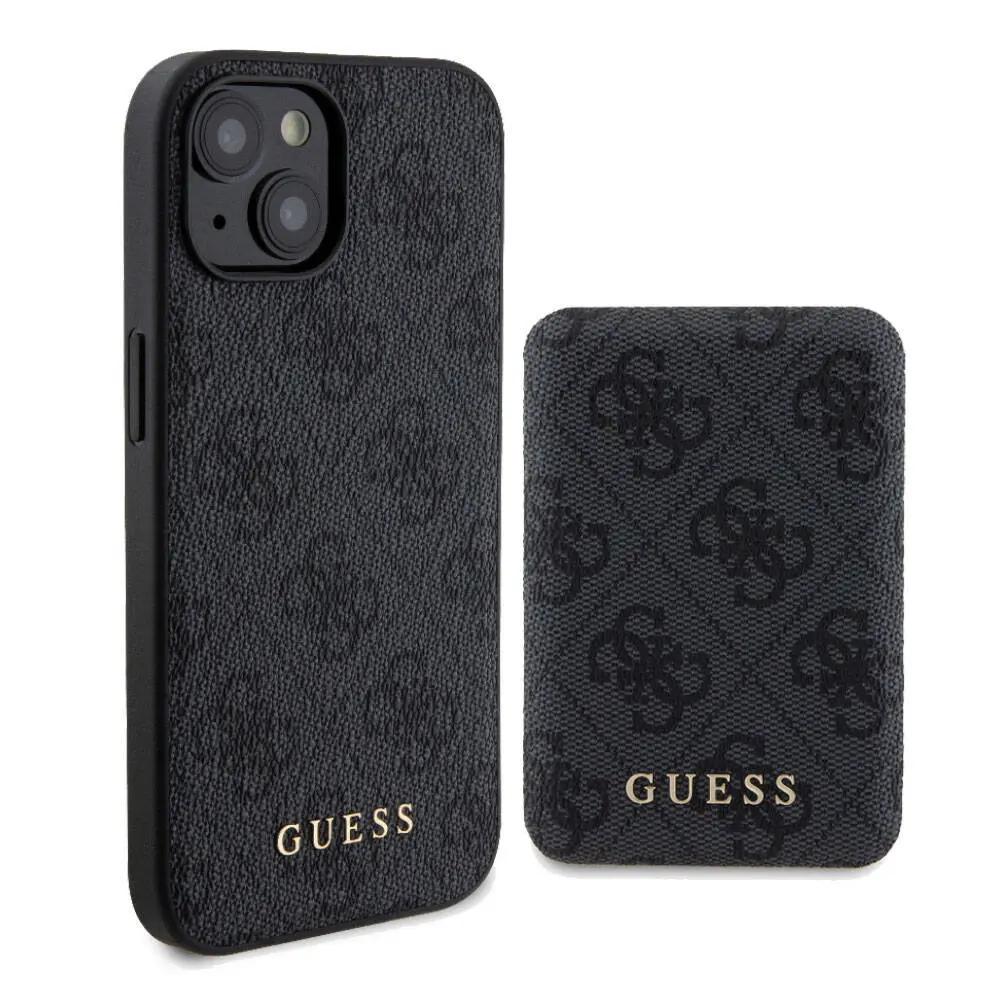 iPhone 15 MagSafe Uyumlu 4G Desenli Kılıf - Guess, Powerbank Hediyeli