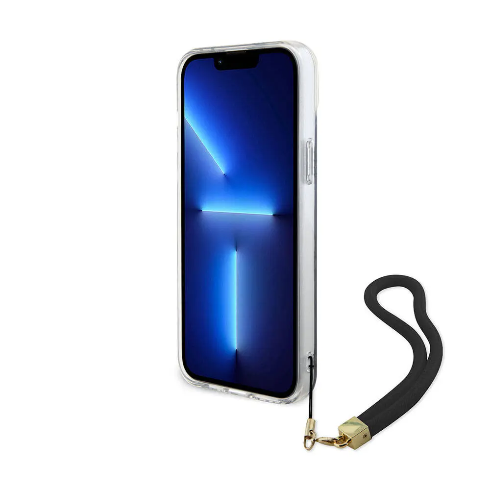 iPhone 15 Holografik Glitter Kılıf - Guess Peony Lisanslı