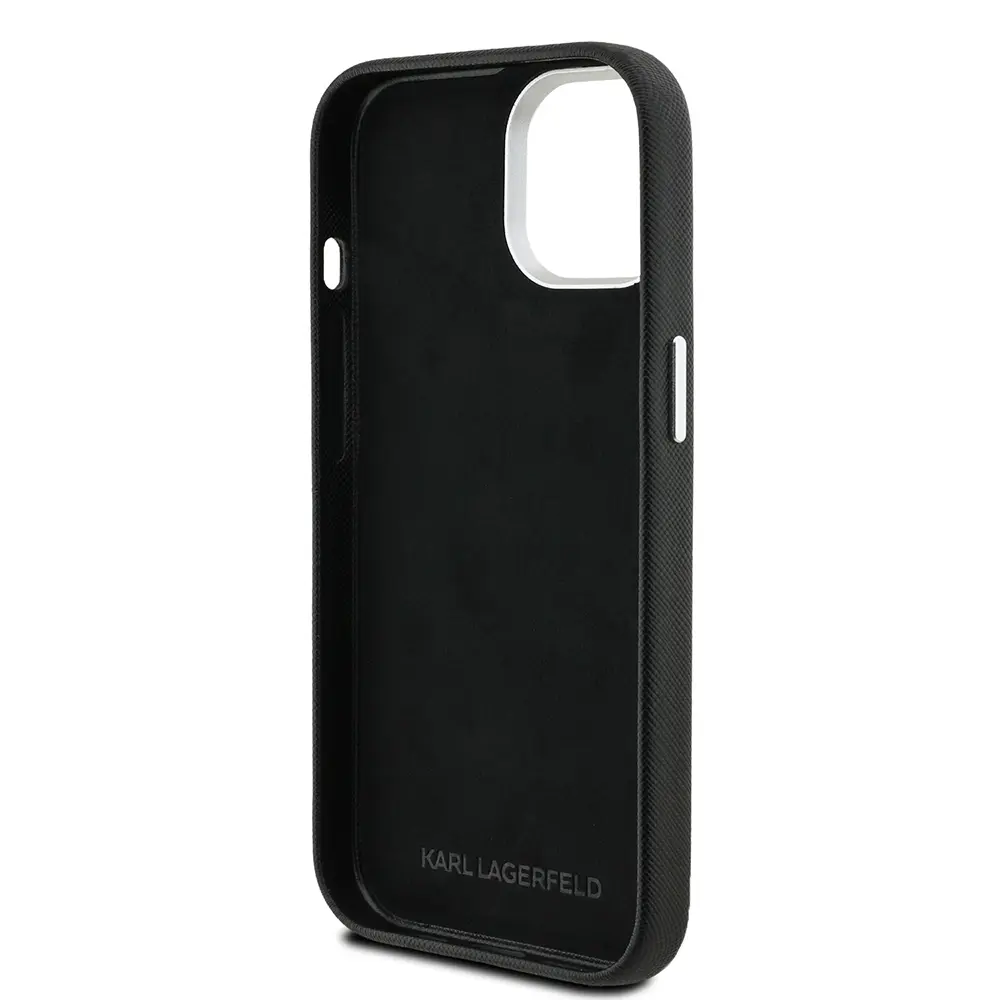 iPhone 15 Kılıf, Lisanslı K&C Heads Pin Tasarım - Karl Lagerfeld