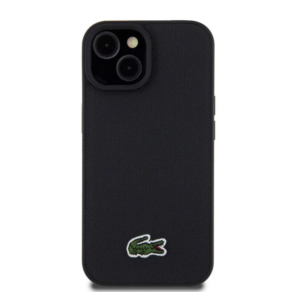 iPhone 15 PU Pike Desenli Lisanslı Kılıf - Lacoste