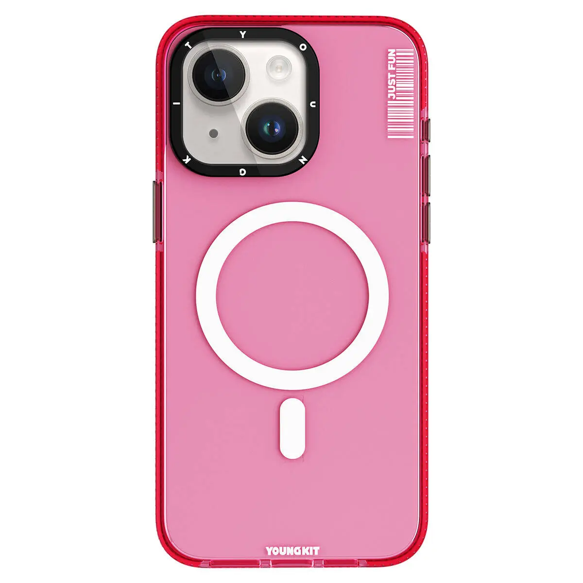 iPhone 15 MagSafe Uyumlu Şeffaf Kılıf - Youngkit Crystal Color