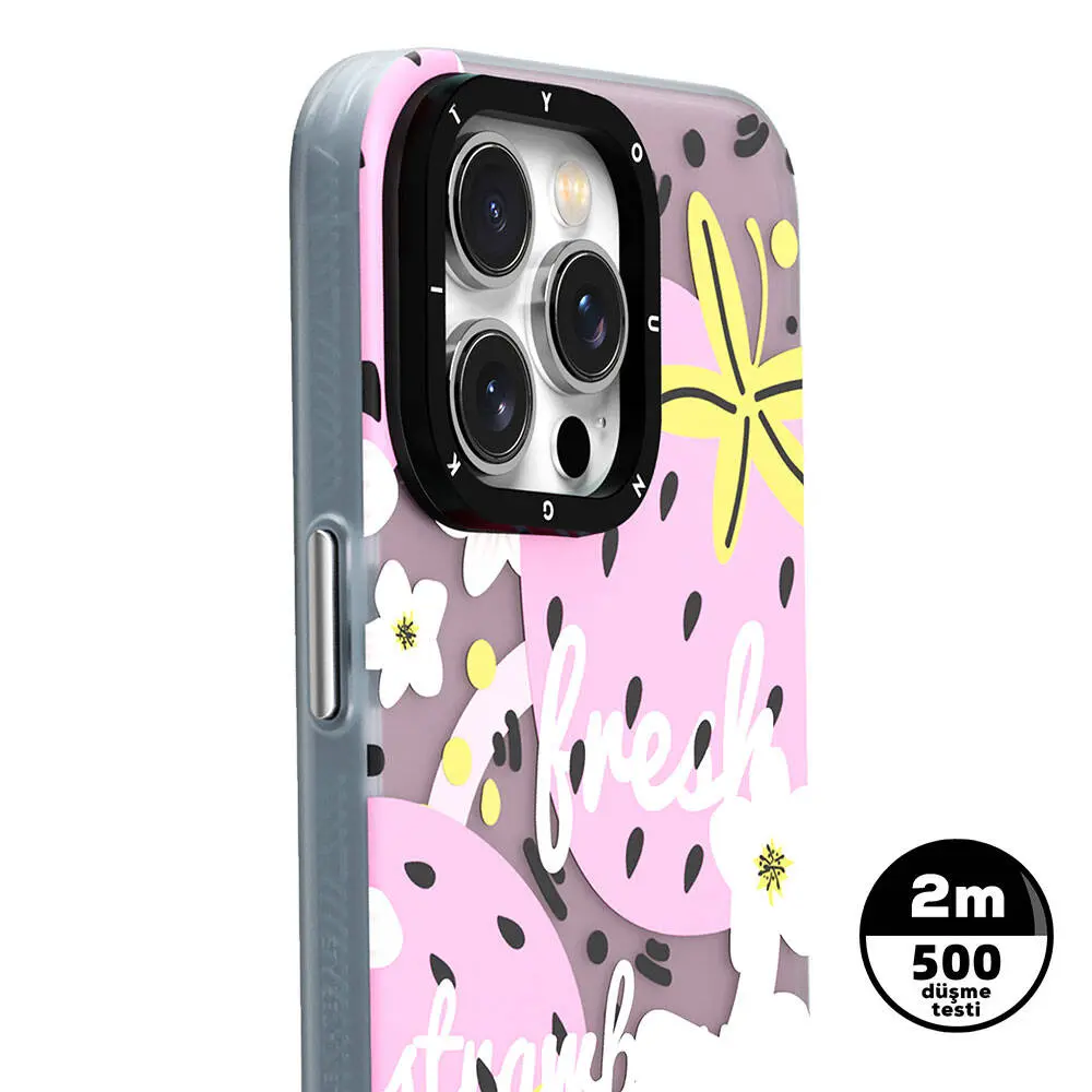 iPhone 15 MagSafe Uyumlu Yaz Meyvesi Desenli Kılıf - Youngkit Fruity Flavour