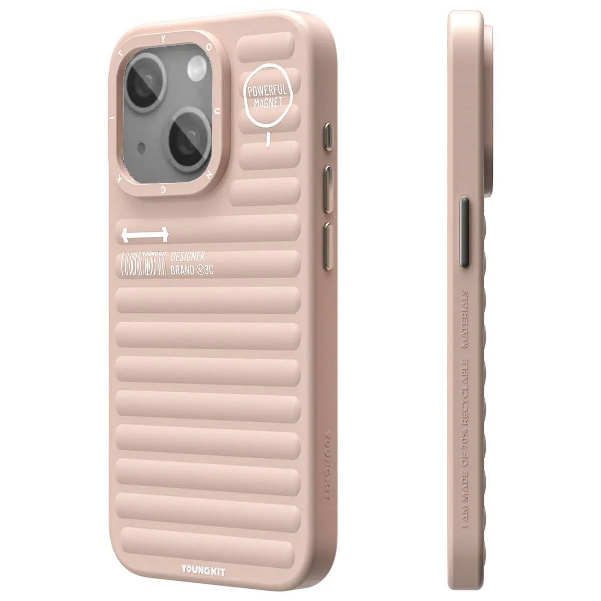 iPhone 15 Mat Renkli Tasarımlı Kılıf - YoungKit Original Serisi