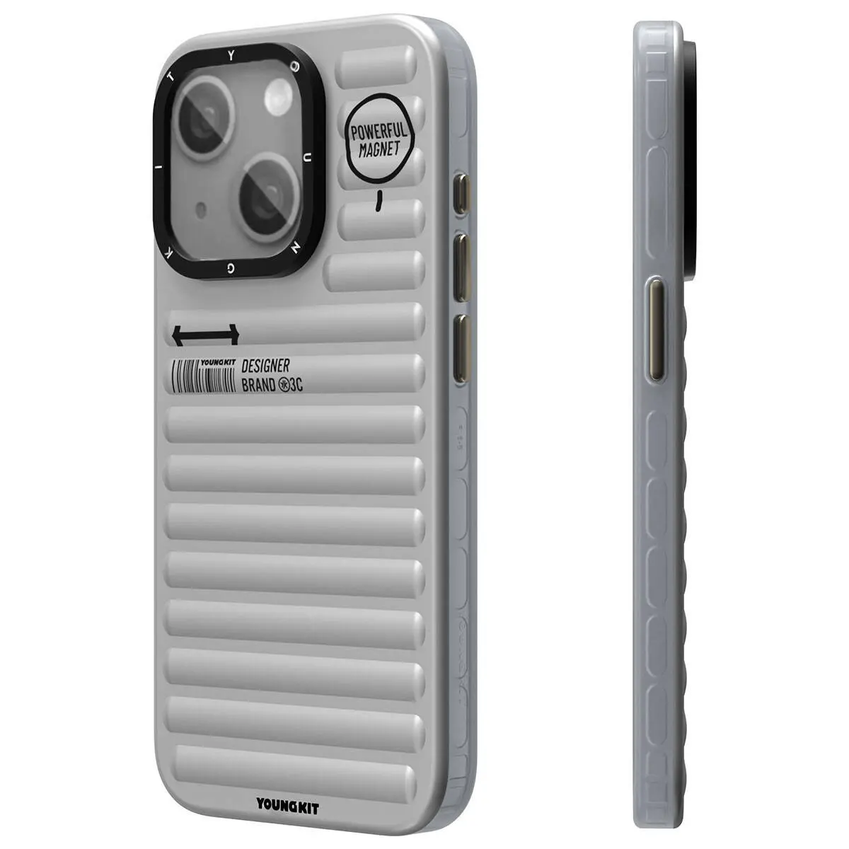 iPhone 15 Mat Renkli Tasarımlı Kılıf - YoungKit Original Serisi
