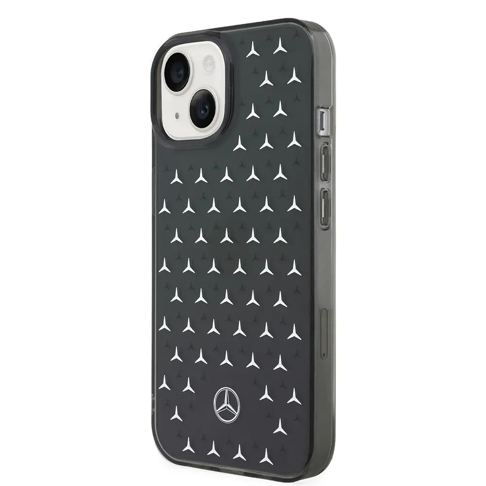 iPhone 15 Çift Katmanlı Yıldız Desenli Kılıf - Mercedes Benz