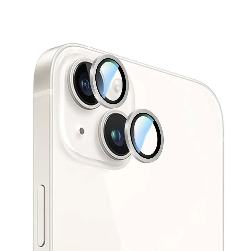 Apple iPhone 15 Plus CaseWorld Alloy Serisi Oleofobik Anti Reflective Kamera Lens Koruyucu