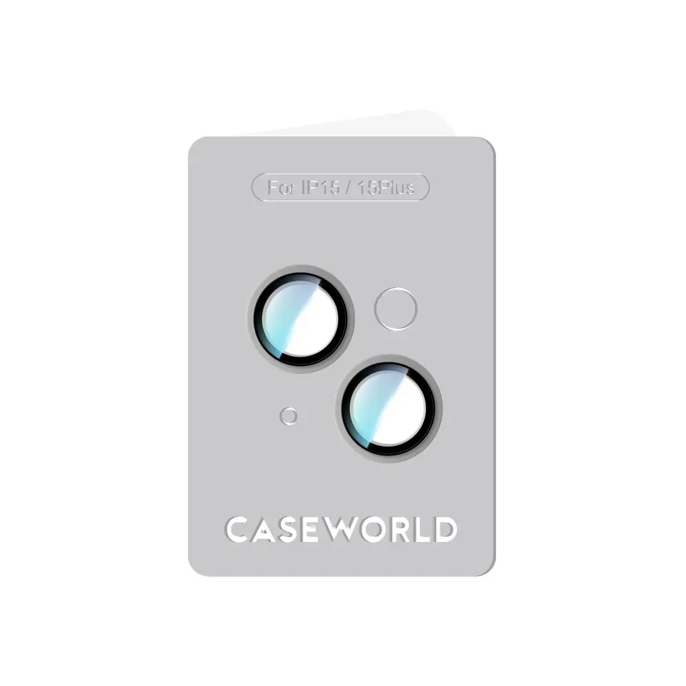Apple iPhone 15 Plus CaseWorld Alloy Serisi Oleofobik Anti Reflective Kamera Lens Koruyucu