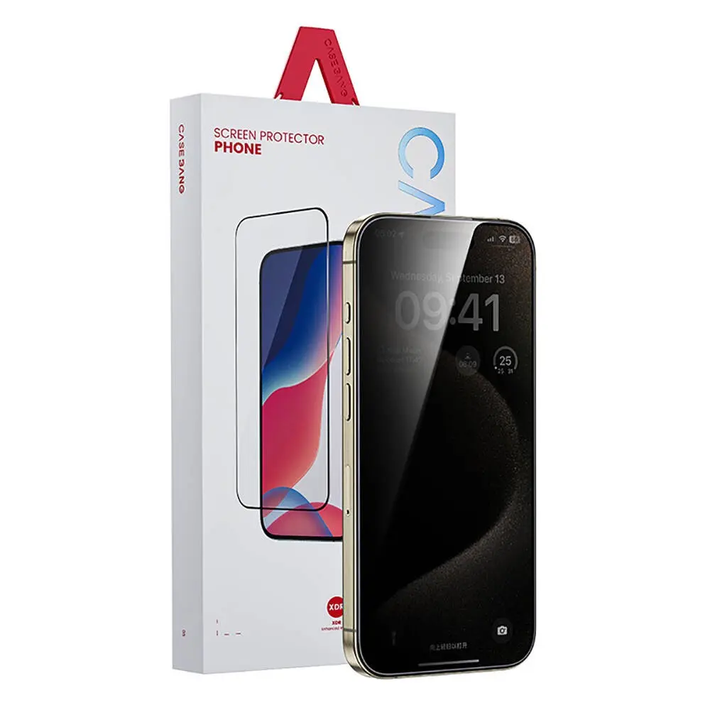 iPhone 15 Plus Hayalet Ekran Koruyucu ve Uygulama Aparatı - Casebang Privacy
