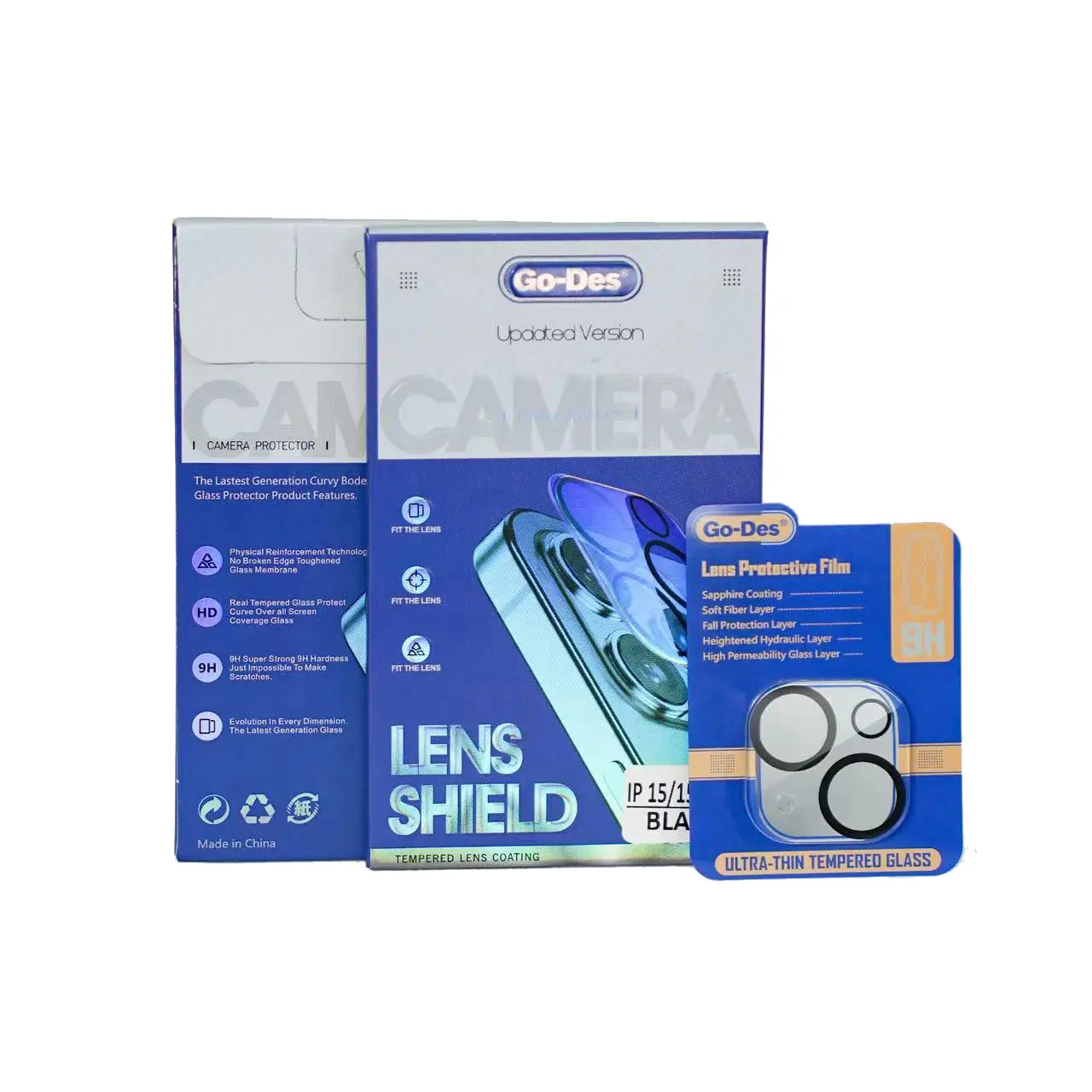 iPhone 15 Plus Kamera Lens Koruyucu - Go Des Lens Shield CL-14
