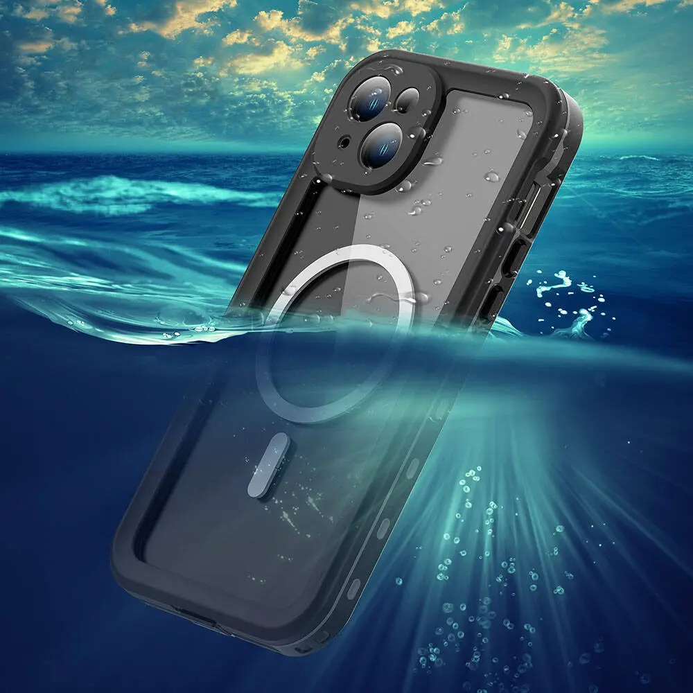 iPhone 15 Plus Su Geçirmez Kılıf, 2 m Su ve Düşme Dayanımı - Zore