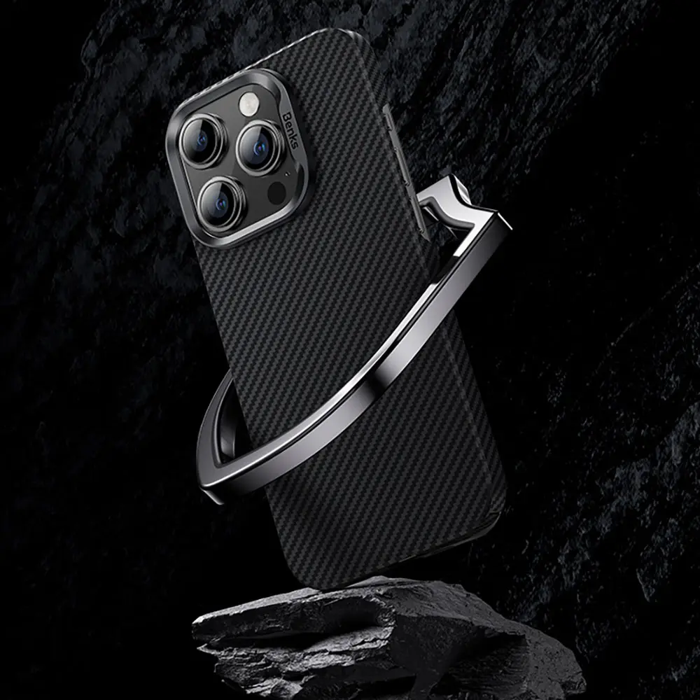 iPhone 15 Plus MagSafe Uyumlu Kevlar Kılıf - Benks Essential ArmorAir