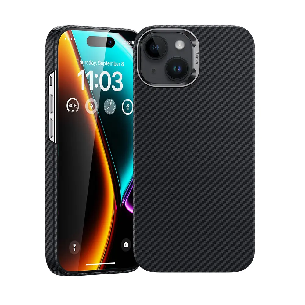 iPhone 15 Plus MagSafe Uyumlu Kevlar Kılıf - Benks Essential ArmorAir