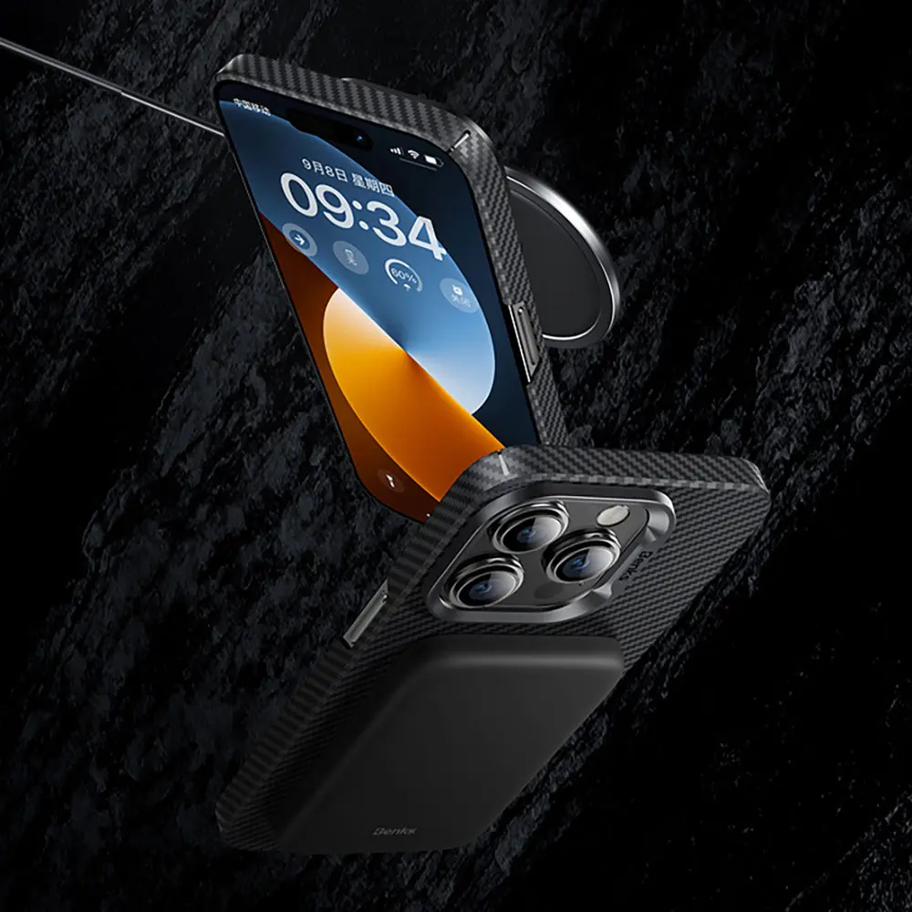 iPhone 15 Plus MagSafe Uyumlu Kevlar Kılıf - Benks Essential ArmorAir