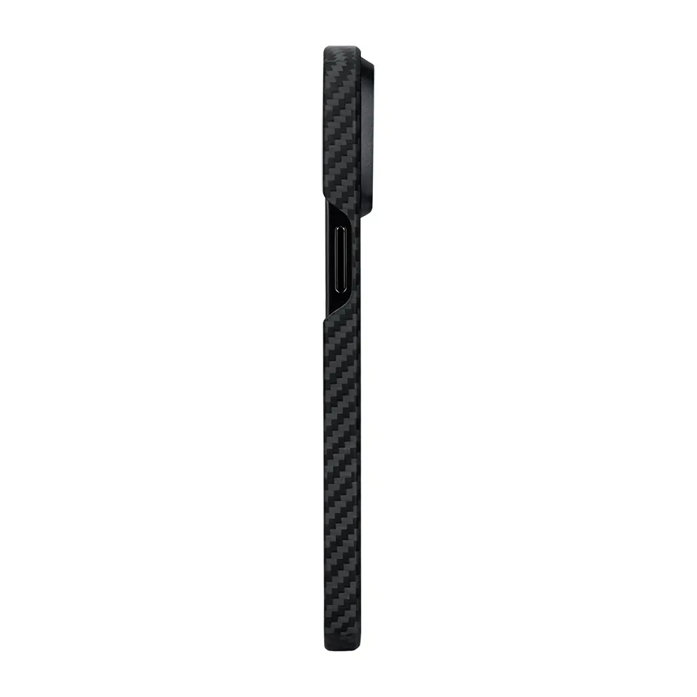 iPhone 15 Plus MagSafe Uyumlu Aramid Fiber Kılıf - Pitaka Ultra-Slim Classic