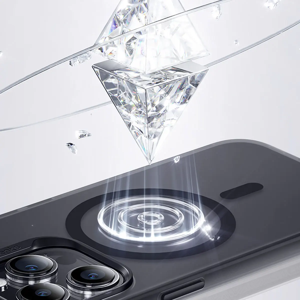 iPhone 15 Plus MagSafe Uyumlu Şeffaf Kılıf - Benks Lucid Armor