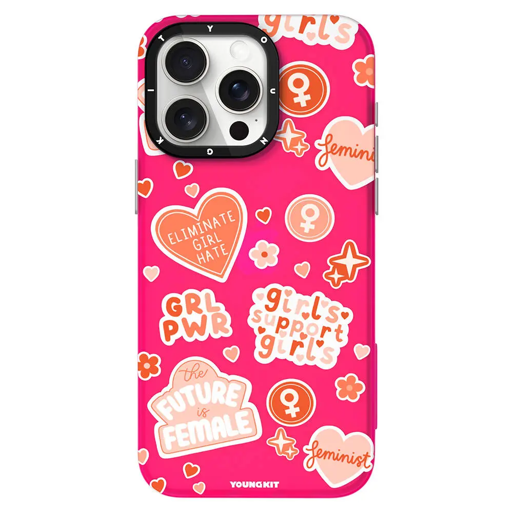 iPhone 15 Plus Tasarımlı Kılıf - Youngkit Sweet Language Bethany Green