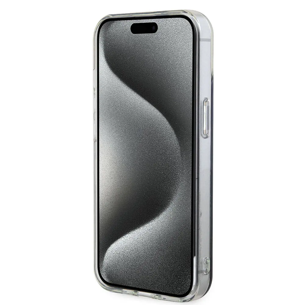 iPhone 15 Plus MagSafe Uyumlu Kılıf - Guess Iridescent Logolu