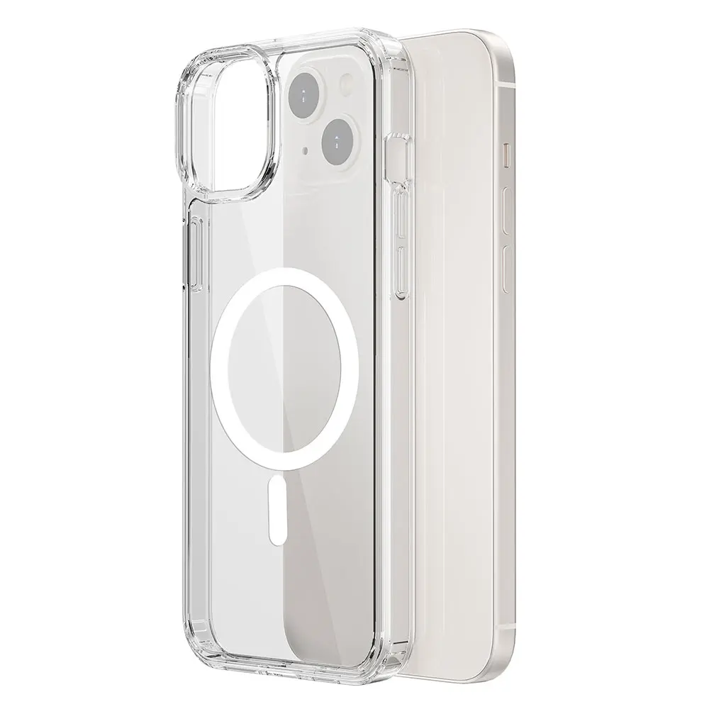 iPhone 15 Plus MagSafe Uyumlu Şeffaf Kılıf - Wiwu Magnetic Crystal