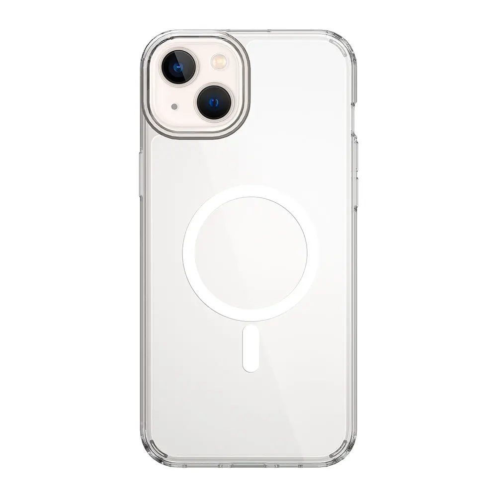 iPhone 15 Plus MagSafe Uyumlu Şeffaf Kılıf - Wiwu Magnetic Crystal