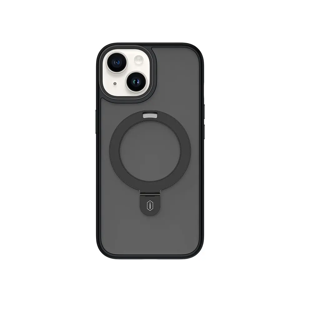 iPhone 15 Plus MagSafe Uyumlu Mat Arka Yüzeyli Standlı Kılıf - Wiwu ZMM-010
